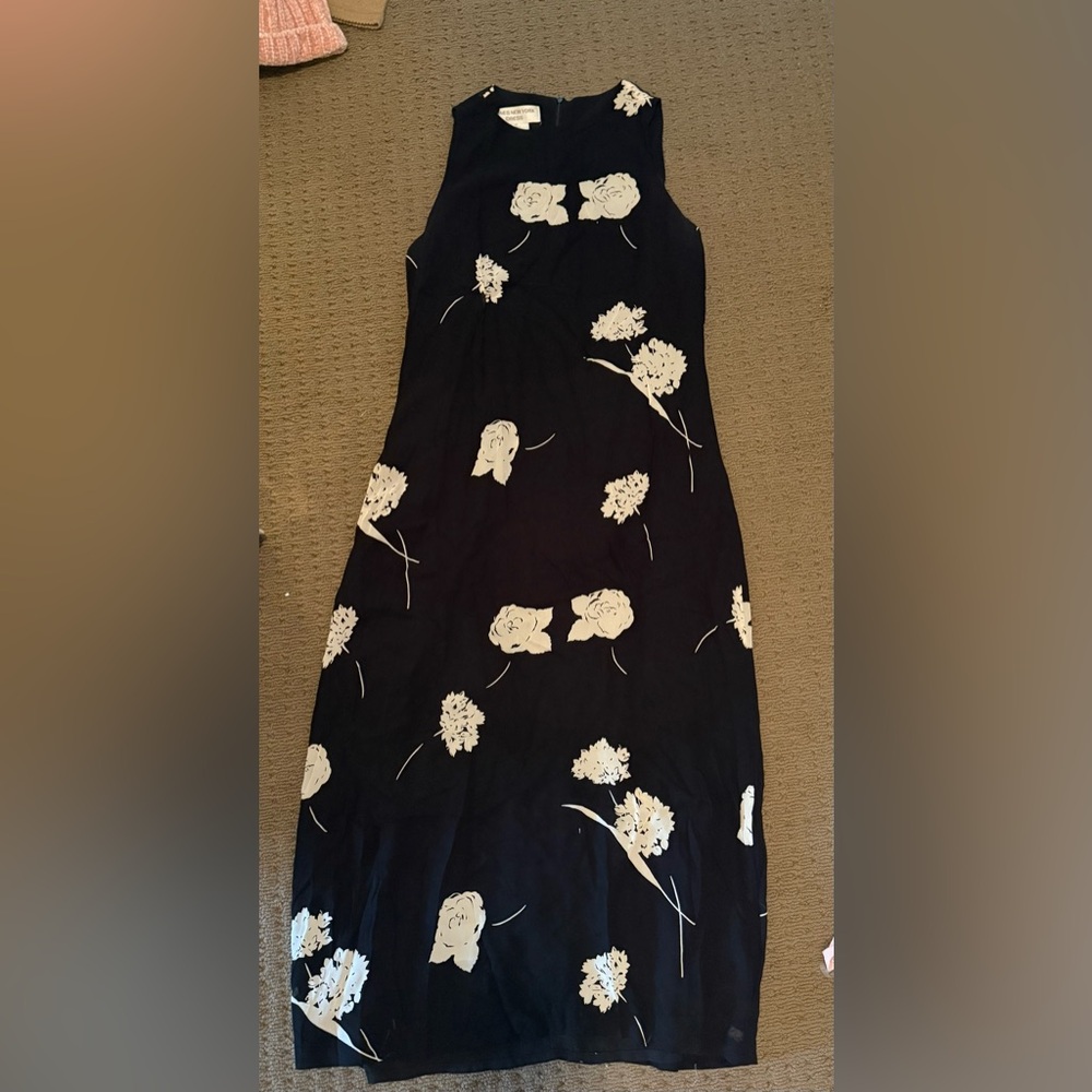 Jones New York Black and White Dress